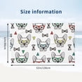 thumbnail image 2 of French Bulldog Colored Glasses Bath Towel, Highly Absorbent towels for bathroom Quick Drying Microfiber Bath Towels for Body, Soft Shower Towels for Sport, Yoga, SPA, Gym 27x55in, 2 of 5