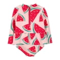thumbnail image 2 of Carter's Child of Mine Baby Girl Rash Guard Swimsuit, One-Piece, Sizes 0/3-12 Months, 2 of 5