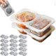 thumbnail image 5 of Reusable Snack Pack Containers,Nut Cheese Collapsible Snack Containers with Lids, 5 of 5
