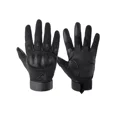 thumbnail image 1 of Guantes de cuero para motocicleta, guantes de nudillos duros para pantalla táctil, guantes para motocicleta, guantes para andar en la calle, senderismo, acampada, guantes de dedos completos, 1 of 5