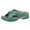 Green, variant on Anuirheih Wedge Sandals for Women Slip On Wedge Sandals with Arch Support, Summer Casual Low-heeled Open Toe Sandals Walking Shoes(Blue)