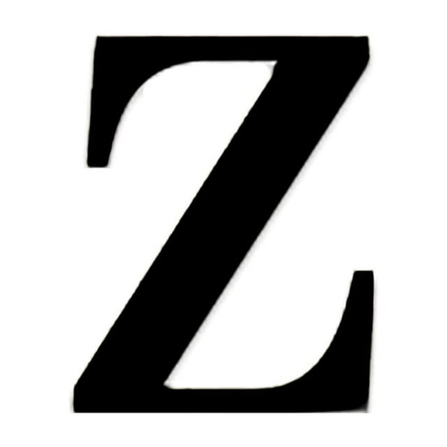 Billuyoard Pegatina de espejo con letras en inglés, pegatinas con espejo acrílico 3D del alfabeto, papel tapiz para decoración del hogar y Decoración del hogar Negro letra Z