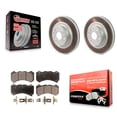 thumbnail image 1 of Transit Auto Front Coated Disc Brake Rotors and Semi-Metallic Pads Kit for Car 2016 Cadillac CTS Vsport Premium with RWD KGF-101878, 1 of 11
