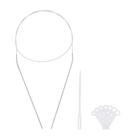 Uxcell Circular Knitting Needles Round Stainless Steel Needle 31.5 Inches 1.6mm Dia
