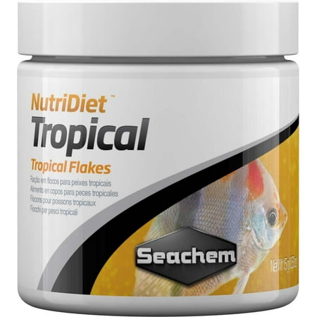 Seachem NutriDiet Tropical Flakes Probiotic Fish Food With GarlicGuard 15-Grams