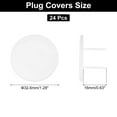 thumbnail image 2 of 24 Pack Outlet Covers Proofing, Plug Covers Easy Installation Electric Plug Protectors White, 2 of 6