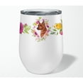 thumbnail image 4 of Carolines Treasures CK4161TBL12 Miniature Pinscher Pink Flowers Stainless Steel 12 oz Stemless Wine Glass 12 oz, 4 of 4