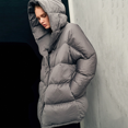 thumbnail image 2 of Chaqueta de plumón ligera de invierno para mujer para exteriores 2024 nueva parka gruesa sólida con capucha 90 plumón de pato blanco abrigo informal holgado cálido, 2 of 4