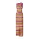 thumbnail image 3 of VISgogo - Vestido largo de punto para mujer, cuello redondo, sin mangas, rayas coloridas, vestidos de punto para verano VISgogo  moda, 3 of 8
