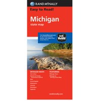 Easy To Read Michigan State Map