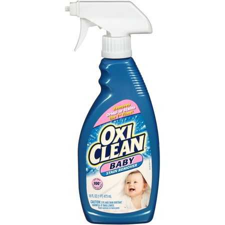 OxiClean Baby Stain Remover Spray, 16 Fl. Oz (Best Stain Remover For Baby Clothes)