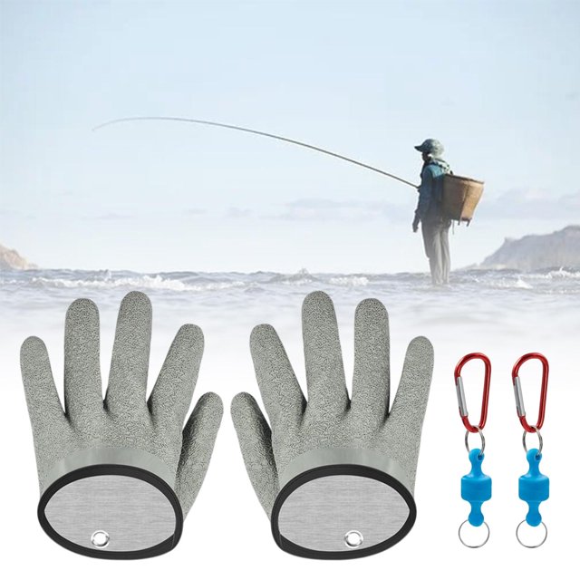 Fishing Gloves Waterproof Nonslip Fisherman Cut Resistant Outdoor Activities He Qiyong unisex