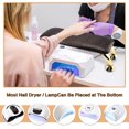 thumbnail image 2 of GFDYREE Arm Rest for Nails and 10PCS Nail Polish Remover Clips, Nail Arm Rest for Nail Tech with Microfiber Leather Hand Rest, Manicure Hand Rest Stand Nail Art Accessories Tool Set, 2 of 3