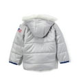 thumbnail image 4 of NASA Jacket Toddler Girls Puffer Winter Coat Silver, 4 of 4