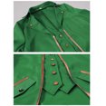 thumbnail image 4 of Men Halloween Costumes Steampunk Gothic Jacket Coat Halloween Tuxedo Vintage Costume Medium Long Punk Men'S Gold Trim Coat, 4 of 6