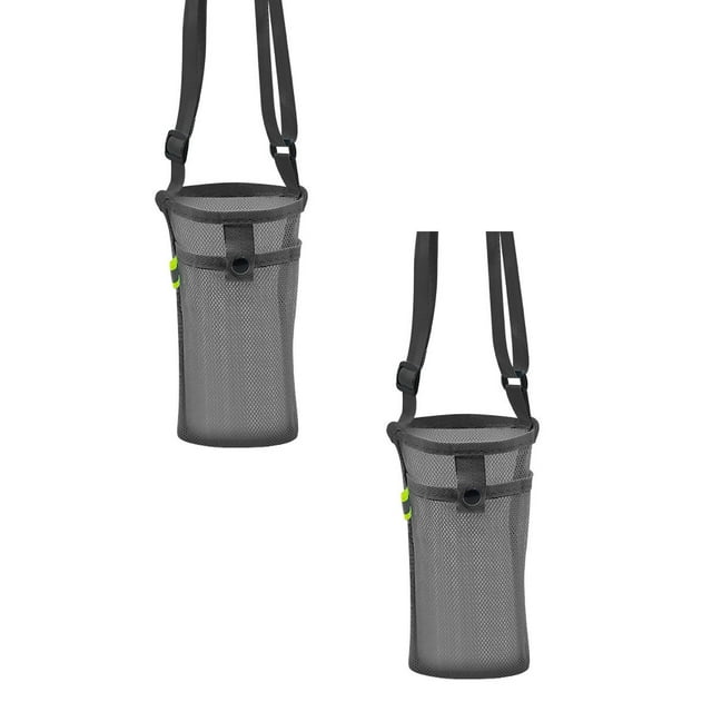 Porte-bouteille d'Eau avec Sangle Ajustable - Sac de Transport en Filet pour Bouteille d'Eau, Sac de Transport Isolé de Qualité Supérieure avec Poche pour la Randonnée, le Gym, le Camping et le Voyage, Sac pour Bouteille d'Eau Léger et Facile à Nettoyer