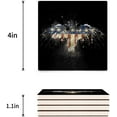 thumbnail image 3 of FMSHPON Independence Day American Flag Eagle Set of 6 Coaster for Drinks, Absorbent Ceramic Stone Coasters Cup Mat with Cork Base for Home Kitchen Room Coffee Table Bar Decor, 3 of 4