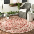 thumbnail image 2 of SAFAVIEH Beach House Jose Geometric Indoor/Outdoor Runner Rug Red/Cream, 2' x 8', 2 of 10