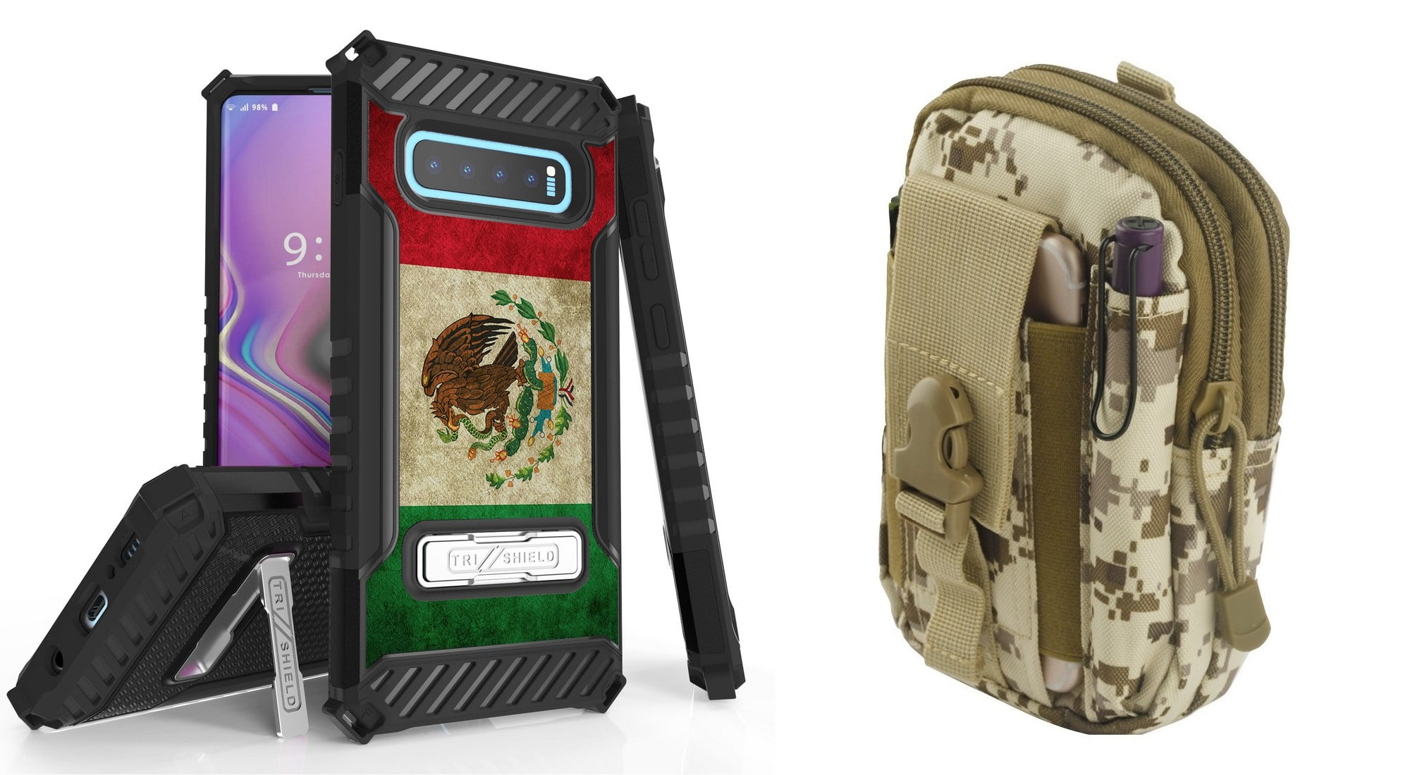 Beyond Cell Military Grade Shockproof Phone Case (Vintage Mexico Flag