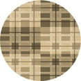 thumbnail image 1 of Ahgly Company Machine Washable Indoor Square Transitional Brown Area Rugs, 3' Square, 1 of 7