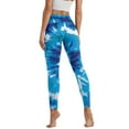 thumbnail image 2 of Renewold Tie-dye Dark Blue Yoga Pants for Women with Pockets Full Length Workout Yoga Pants High Waisted Tummy Control Athletic Pants Activewear Casual Leggings, XXL, 2 of 8