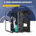 thumbnail image 3 of Fintie Case for Samsung Galaxy Tab A11+ Plus 2025/ A9+ Plus 11 Inch 2023, Fully-Body Rugged Heavy Duty Shockproof Protective Case with Kickstand & Shoulder Strap for Kids, Black, 3 of 9