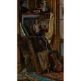thumbnail image 2 of Charles J. Fiscus 12x18 Gold Ornate Wood Frame and Double Matted Museum Art Print Titled - The Bachelor Boudoir (Corner of the Studio) (1883), 2 of 4