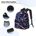 thumbnail image 5 of Lsque Red White Blue Fireworks 1 Classic Casual Backpack - Large Capacity Water-Resistant Backpack for School, Work, Travel, and Outdoor Activities, 5 of 8