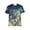 Multicolor4, variant on Men'S Wolf Graphic T-Shirt Novelty Animal Print Short Sleeve Top, S-4XL