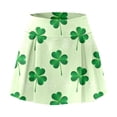 thumbnail image 5 of DHFJKG Womens Athletic Skorts For Running Tennis Clover Print Workout Mini Skirt With Built In Shorts Comfortable Activewear Trendy Skirt, 5 of 7