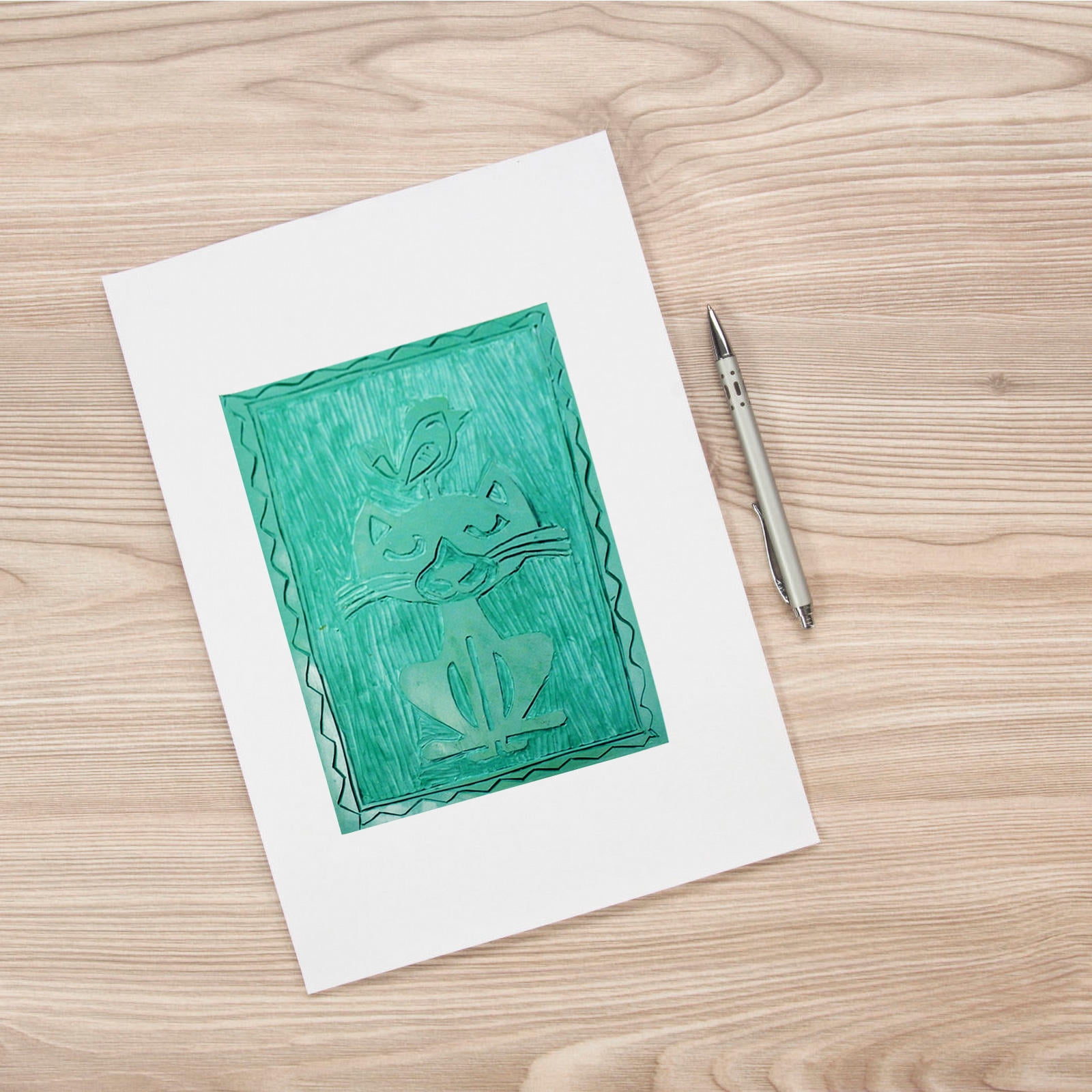 CIMAXIC Crafting Mat for Table Engraving Mats Green 10 Pcs Sewing