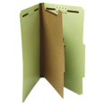 thumbnail image 4 of Carpeta de archivo universal tamaño carta, cuatro secciones, verde, paquete de 10, 4 of 4