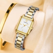 Watches for Women Luxury Ladies Quartz Wrist Watches with Stainless Steel Bracelet,Waterproof Square Ladies Watches Mother's Day Gifts for Women
