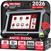 ANCEL Wireless Full System OBD2 Scanner Car Diagnostic Tool with 15+ Reset Services, DPF Regen, Injector Cod-ing, ABS Bleeding, WiFi Free Lifetime Updates, Online Customer Service