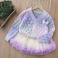 thumbnail image 2 of Gaexia Baby Girl Sets 6-9 Months Baby Girl Thanksgiving Outfit Bodysuit+Tutu Skirt+Headband Clothes Set Christmas Clothes,Z08-Purple,2-3 Years, 2 of 4