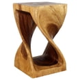 thumbnail image 6 of Home Square 20x12" Traditional Wood Twist End Table in Walnut - Set of 2, 6 of 9