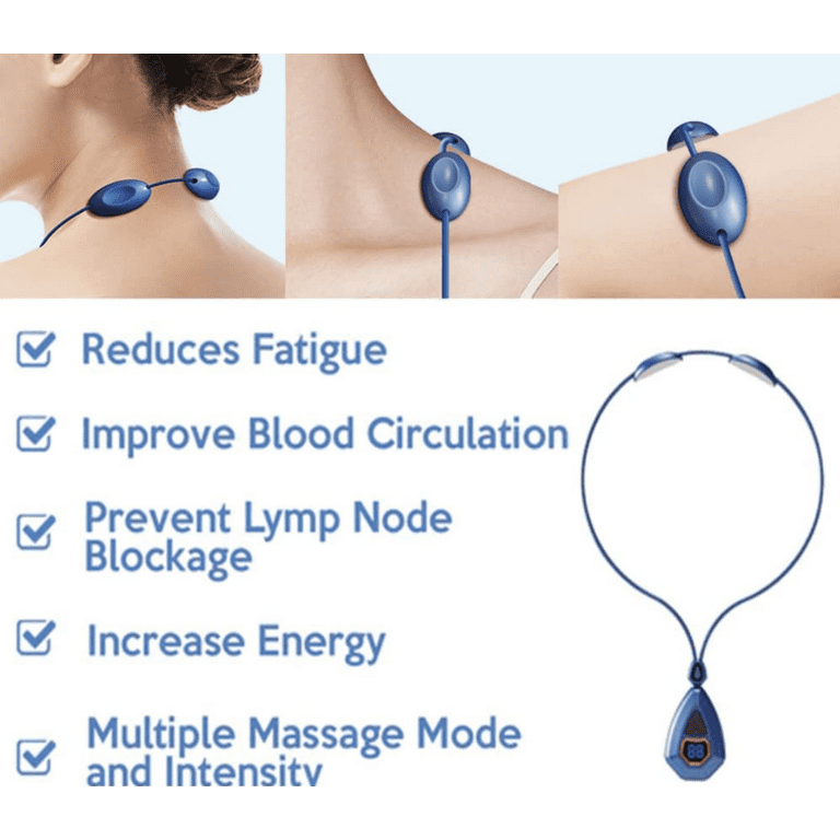 2022 New EMS Neck Acupoints Lymphvity Massager Device - Portable EMS  Lymphatic