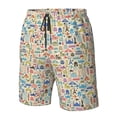 thumbnail image 5 of Naloa Famous Places Men's Beach Shorts, Surfing shorts, Swim trunks, Quick Dry Swim Trunks for Surfing Beach Fun - Small, 5 of 9