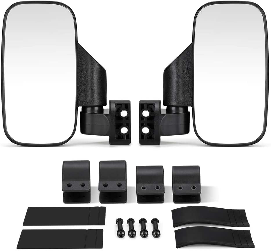 UTV Side Rear View mirrors with LED Light 1.75-2 Roll Cage Bar Shatter Proof Tempered Glass UTV Side Rear View mirrors with LED Light 1.75-2 Roll Cage Bar Shatter Proof Tempered Glass