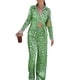 thumbnail image 2 of VISgogo Mujeres Tops Pantalones Traje, Manga Larga Solapa Cuello Botones Sueltos Camisa Pantalones Largos Verano Primavera 2 Piezas Traje VISgogo moda, 2 of 5