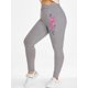 thumbnail image 1 of Pantalones Talla Extra Ajustados Estampado Floral Rosegal  Pantalones de talla grande, 1 of 5