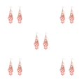 thumbnail image 3 of Guardurnaity Pendientes bohemios para mujer, gotas elegantes y de moda, cuentas coloridas, pendientes colgantes, rojo sandía Type2 NO2, 3 of 6