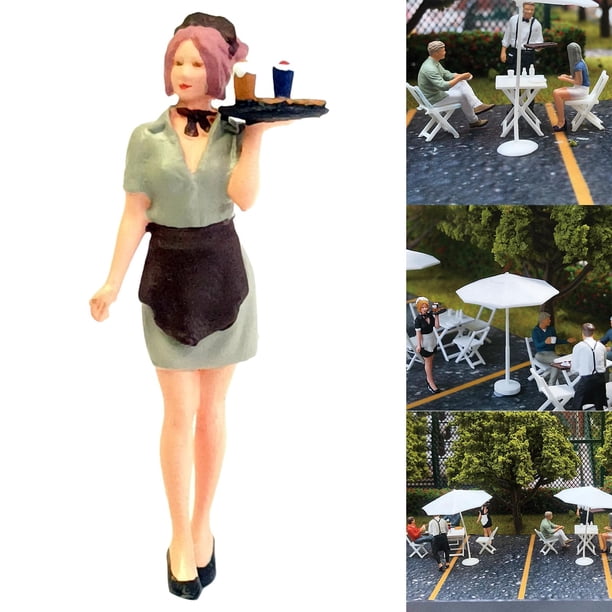 Camarera de Camarera Hugo 1/64 figura muñeca miniatura