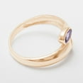 thumbnail image 5 of LBG British Made 14k Rose Gold Natural Amethyst Womens Band Ring - 33 size options - Size 10.5, 5 of 6
