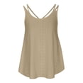 thumbnail image 5 of Tank Tops Women, Scoop Neck Sleeveless Eyelet Embroidery Vest Tops Loose Fit Summer Tops for Women Ladies Spaghetti Strap Swing Vest Tops Casual Tees Camisole 2024 Clothes, 5 of 6