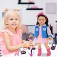 thumbnail image 2 of K.T. Fancy 15 Pcs American 18 Inch Doll Makeup and Accessories with Skirt and Backpack for 18 Inch Doll Makeup Set Dolls Accessories for Children (No Doll), 2 of 7
