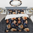 thumbnail image 2 of Designart "Contemporary Botanical Chic" Pink Floral Bedding Covert Set - Cottage Bed Set With 2 Shams, 2 of 5