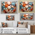 thumbnail image 4 of Designart "Geometric Serenity Seashell Art II" Animals Floater Framed Canvas Wall Art, 4 of 7