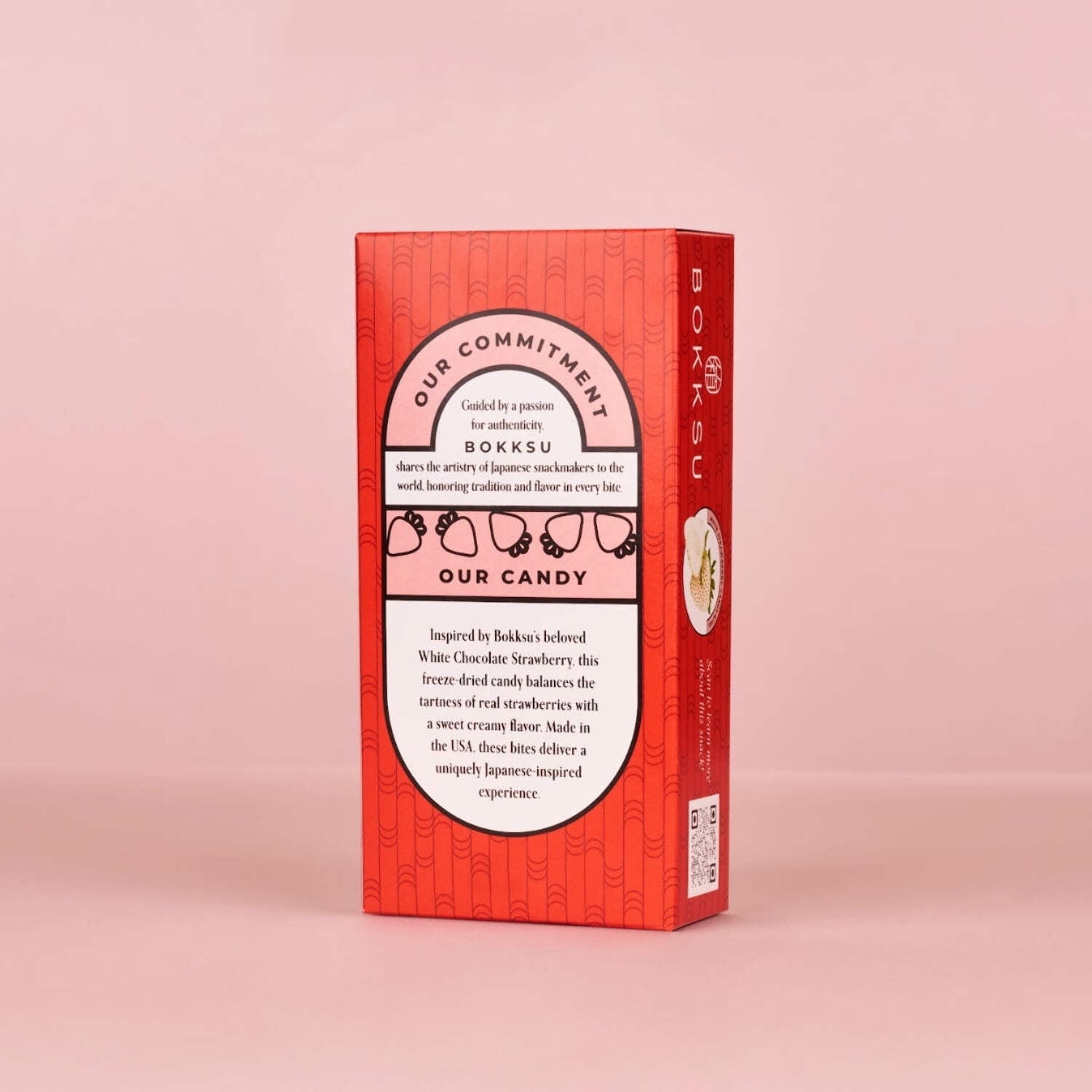 Bokksu White Strawberry Japanese Candy Bites (4-pack)