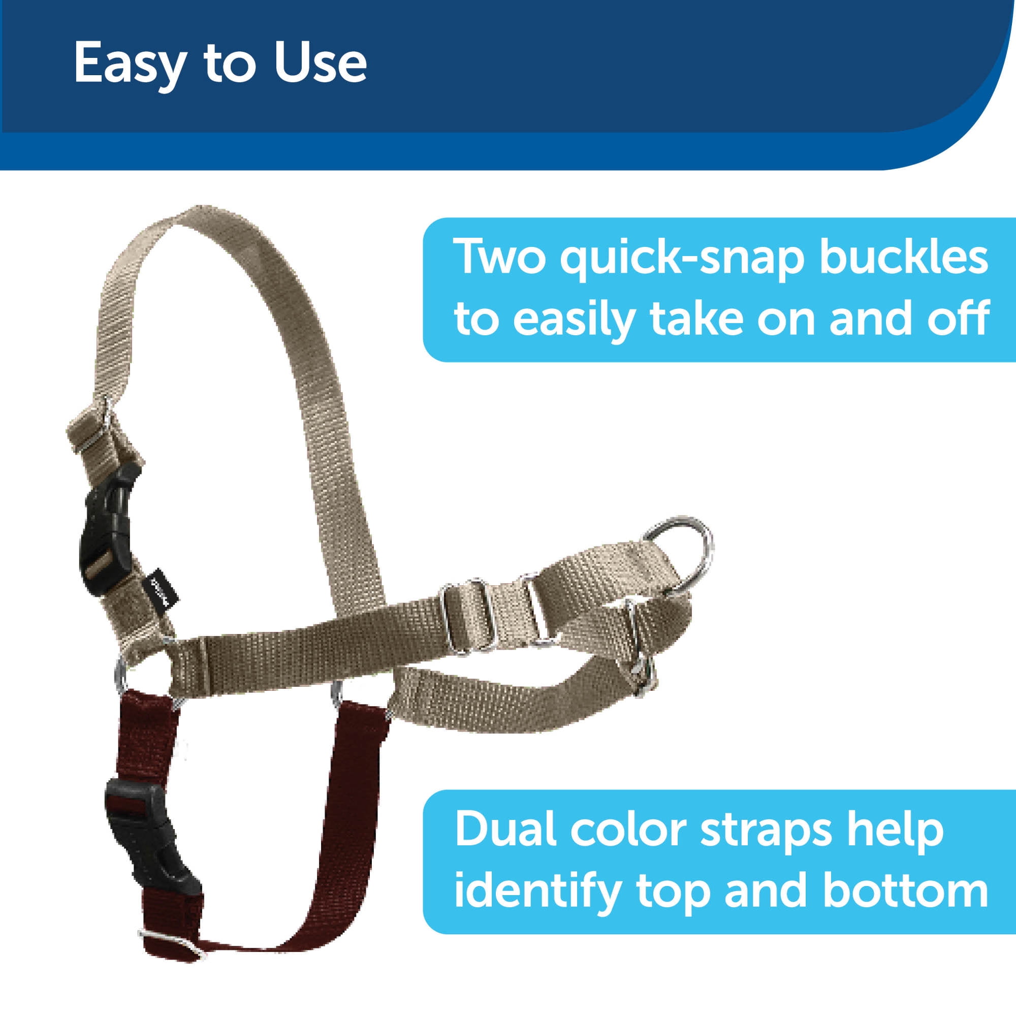 easy walk harness lead attaches